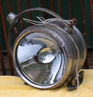 Vintage One Mile Ray 733 Marine Search Light Boat Spot Light Original 6 Volt