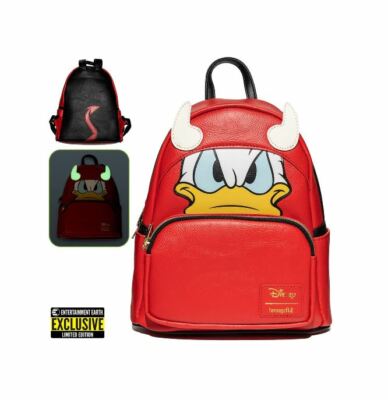 Эксклюзивный мини-рюкзак Loungefly Disney Devil Donald Duck НОВЫЙ В НАЛИЧИИ