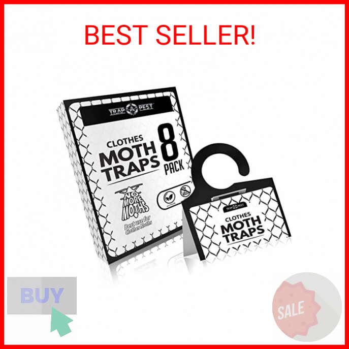 - 8 Pack - Non Toxic Moth Traps For Clothes With