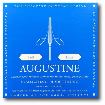Augustine 1 Set Classic/Blue High Tension Nylon Guitar Strings