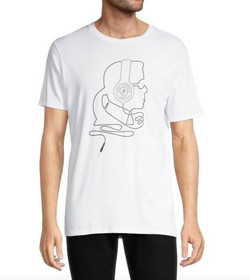 Karl Lagerfeld Paris Men's  DJ Karl Graphic Tee S NEW $50 0400016934462
