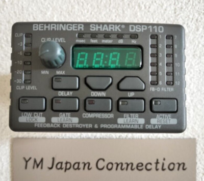 Behringer Shark DSP110 Digital Multi-Function Signal Processor Used w/cable