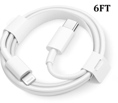 20W Fast Charger Block and Type C Cable For iPhone 14 13 12 11 Pro Max 8 ipad