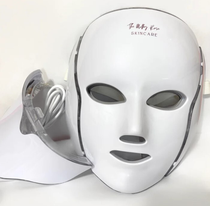 The Milky Rose Skin Care 7 Color LED Light Therapy Face and Neck Mask