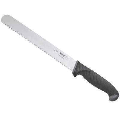 Schraf 10'' Serrated Slicing Knife with TPRgrip Handle