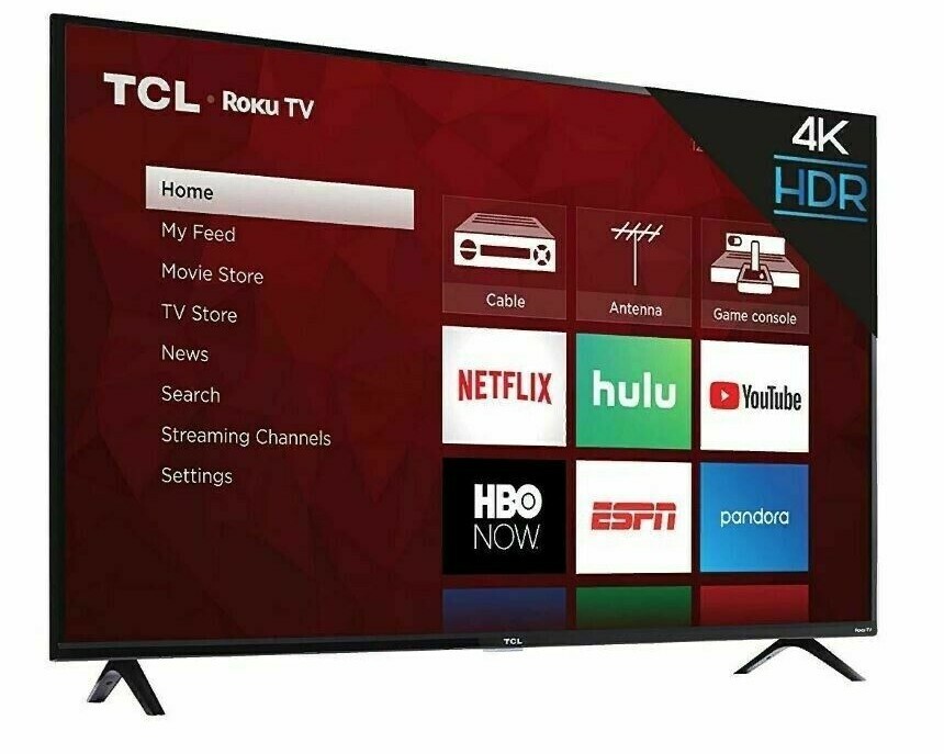 TCL 50" inch 4K LED Smart TV Roku HDR 4-Series Ultra HD 50S4
