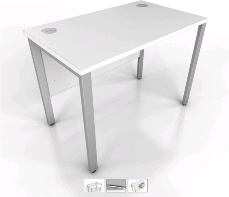 White office desks 120cm x 80 cm (25 available) in Bradford, West