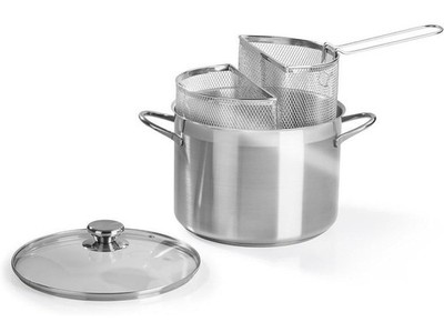 (TG. Spaghettiere doppio cestello ø24cm) Barazzoni Spaghettiere Doppio Cestello