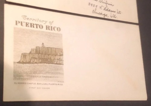 6 First Day Issue Cover Cache 1937 Puerto Rico Territorial Series Stamps Postage