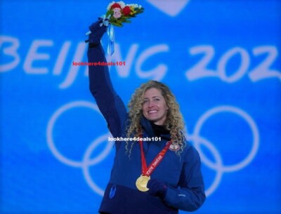 Olympics 2022 Photo 5x7 Lindsey Jacobellis Gold Medal USA Team Snowboard Cross 