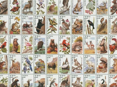 #2286-2335 2335a 22 cent North America Wildlife Full Mint Sheet of 50 VF MNH OG