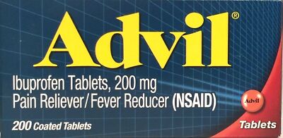 Advil Ibuprofen 200 mg Pain Reliever Fever Reducer 200 Coated Tablets 01/2025