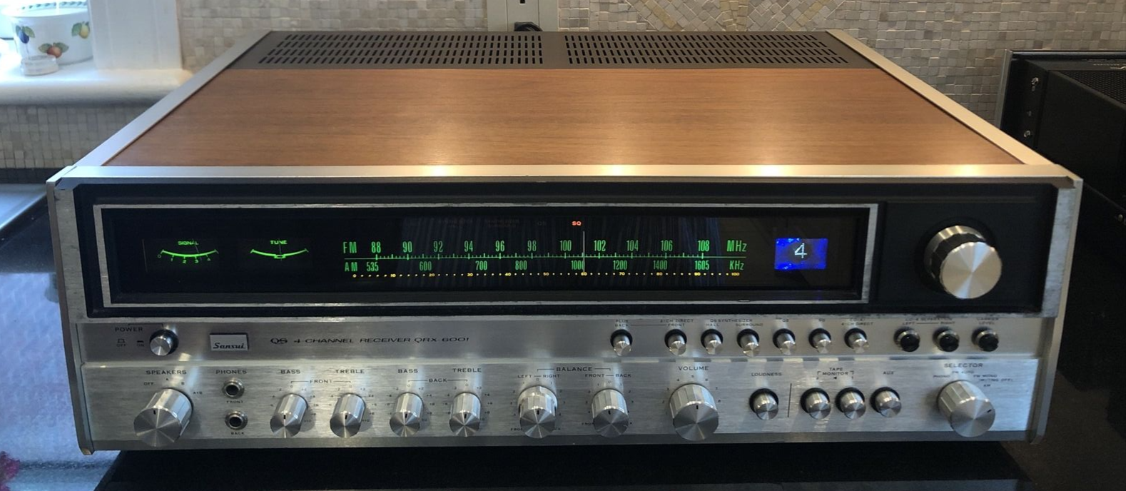Sansui QRX-6001 4-CHANNEL Stereo FM Receiver Perfect Working