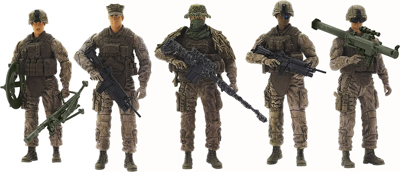S &ndash; 5 Pack Military Toy Soldiers Playset |