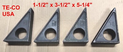 4pc set TE-CO Mill Hold down clamps step blocks T Bolt Slot Table Tool TECO USA