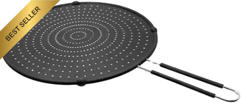 13In Kitchen anti - Oil Frying Oil Screen, Stainless Steel & Silicone anti - Oil
