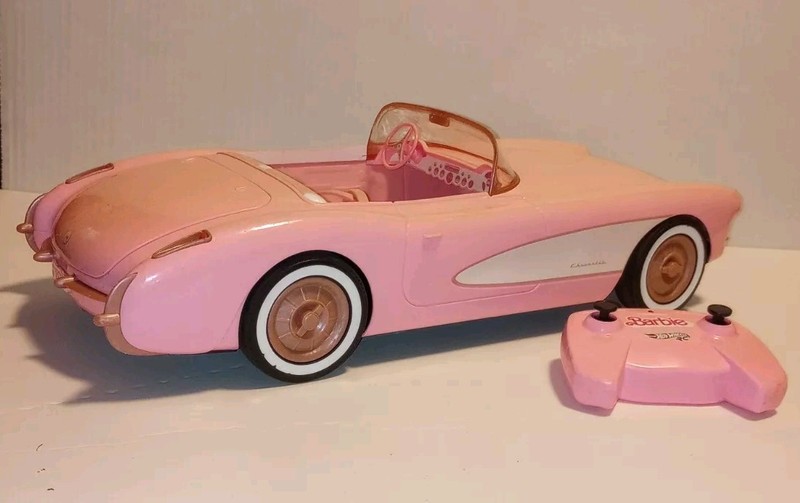 Hot Wheels RC Barbie Corvette Remote Control Car Barbie