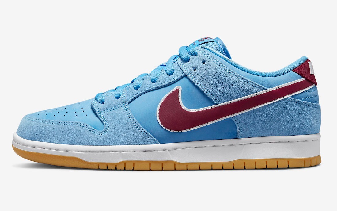 

Nike SB Dunk Low Phillies Valor Blue Team Maroon DQ4040-400 - Экспресс-доставка, Синий, Nike SB Dunk Low
