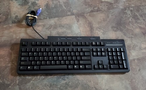 Sony Vaio PCVA-KB4P/U Desktop PS2 Wired Keyboard w/ Num Pad Six Pin PC Clean Blk