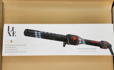 Babyliss Luxe 1in Professional Curling Iron Black With Red Trim
