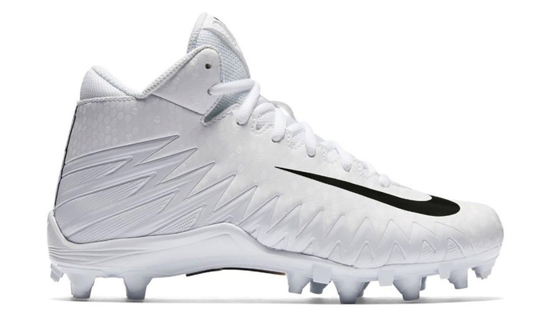 Kid's Nike Alpha Menace Varsity Mid BG Football Cleats - White/Black - NIB! | eBay