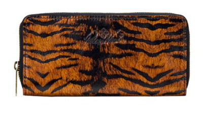 Patricia Nash Leather LAURIA Zip-Around Organizer Wallet  RFID - Tiger Print