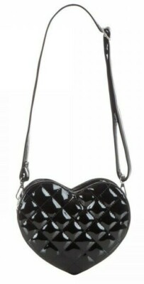 JAWBREAKER DARK HEART BLACK SHOULDER BAG PINUP KITSCH CUTE PINUP