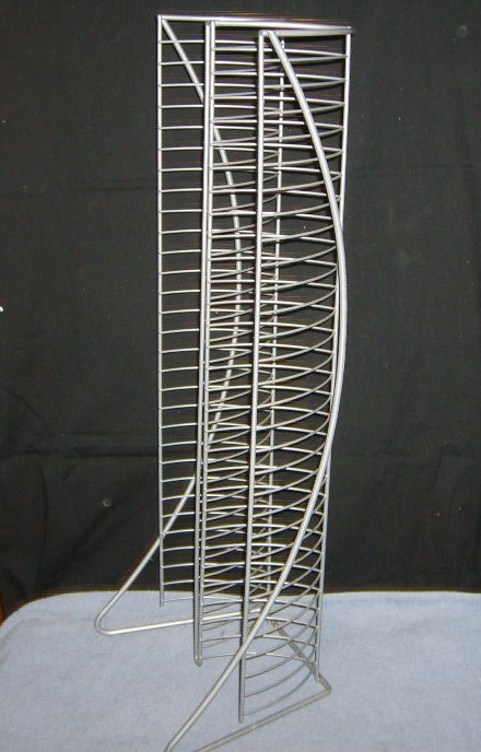 Metal  Wire 120 CD Storage Display Tower Holder