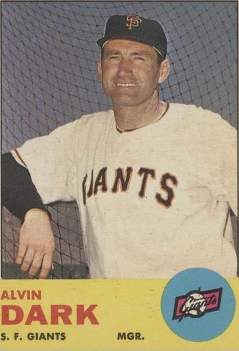 1963 Topps - Alvin Dark #258
