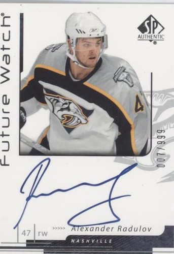 2006-07 SP Authentic - Alexander Radulov #188