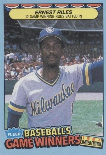 1987 Fleer Limited Edition Baseball's Game Winners - Ernest Riles #36