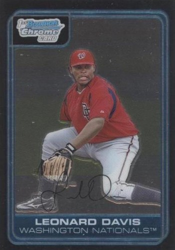 2006 Bowman Chrome - Leonard Davis #BC109
