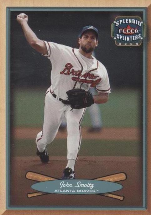 2003 Fleer Splendid Splinters - John Smoltz #24
