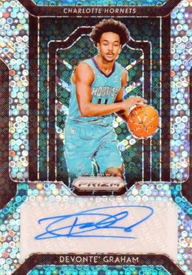 2018-19 Panini Prizm Fast Break Rookie Autographs #FR-DGR DeVonte Graham