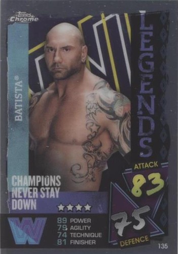 2021 Topps Chrome WWE Slam Attax - Batista #135
