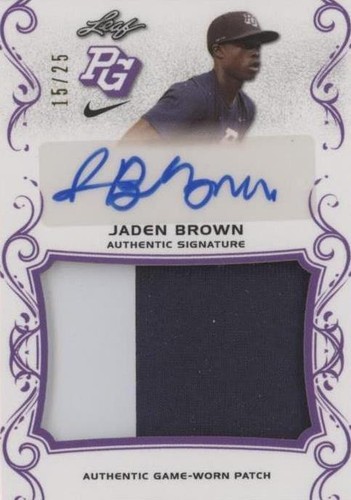 2018 Leaf Perfect Game National Showcase - Jaden Brown #PA-JB1