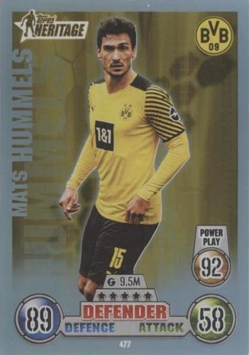2021-22 Topps Match Attax UCL Mats Hummels #477