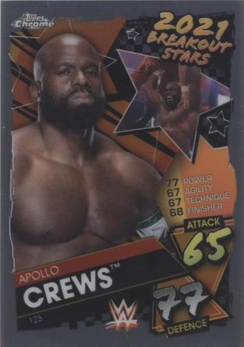2021 Topps Chrome WWE Slam Attax - Apollo Crews #125