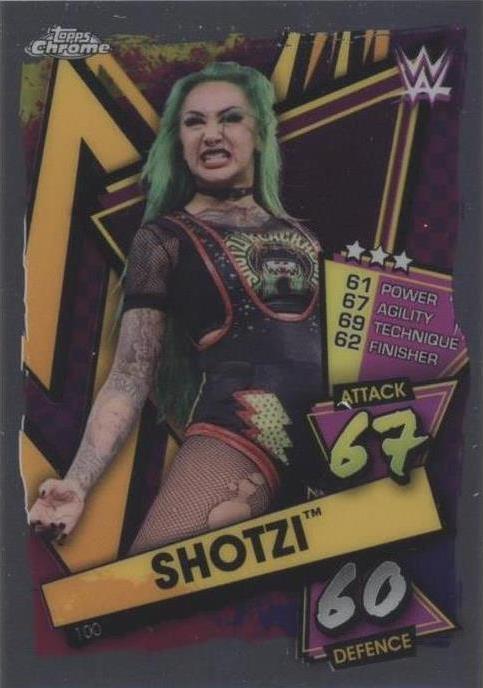 2021 Topps Chrome WWE Slam Attax - Shotzi Blackheart #100