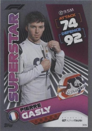 2022 Topps F1 Turbo Attax - Pierre Gasly #309