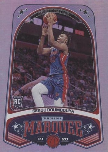 セクー ドゥムブヤ Panini Donruss Next Day 直筆サイン 2019-20 Panini Marquee SEkou Doumbouya Rookie Detroit