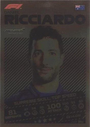 2021 Topps F1 Turbo Attax - Daniel Ricciardo #249