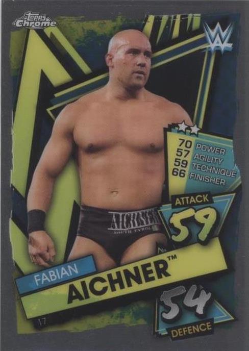 2021 Topps Chrome WWE Slam Attax - Fabian Aichner #17