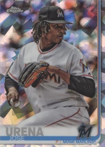 2019 Topps Chrome Sapphire Edition - Jose Urena #20