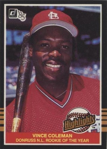 1985 Donruss Highlights - Vince Coleman #54
