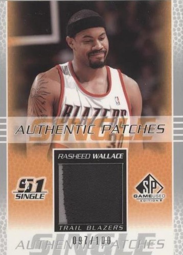 2003-04 SP Game Used - Rasheed Wallace #RW-P