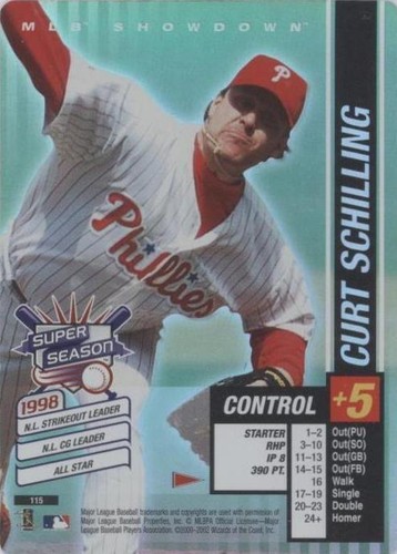 2002 MLB Showdown Pennant Run - Curt Schilling #115