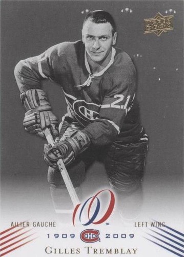 2008-09 Upper Deck Montreal Canadiens Centennial Set - Gilles Tremblay #142