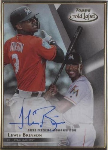 2018 Topps Gold Label - Lewis Brinson #FA-LB