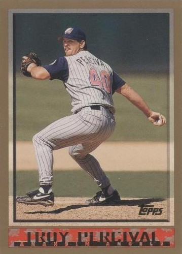 1998 Troy Percival Card #67 Anaheim Angels Topps Baseball MLB